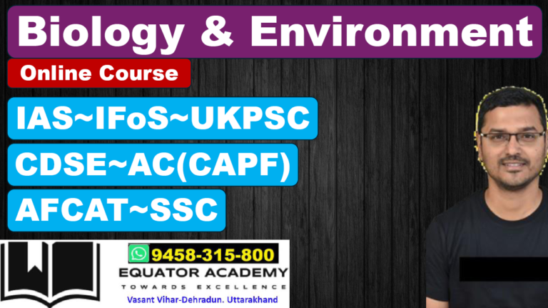 Biology for NDA and CDS Exam